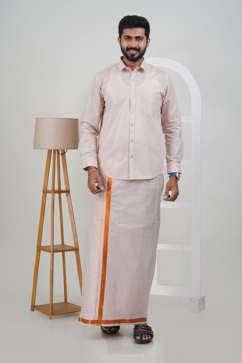 Anandha Bandham Copper Tissue Single Set – Full Sleeve