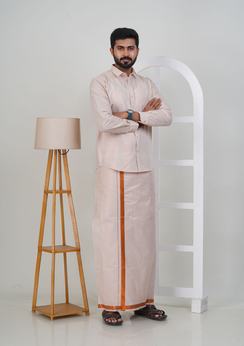 Anandha Bandham Copper Tissue Single Set – Full Sleeve