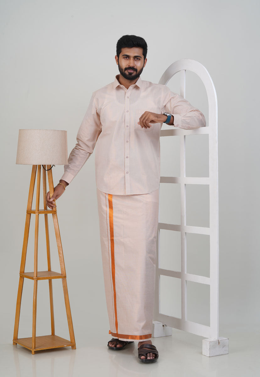 Anandha Bandham Copper Tissue Single Set – Full Sleeve