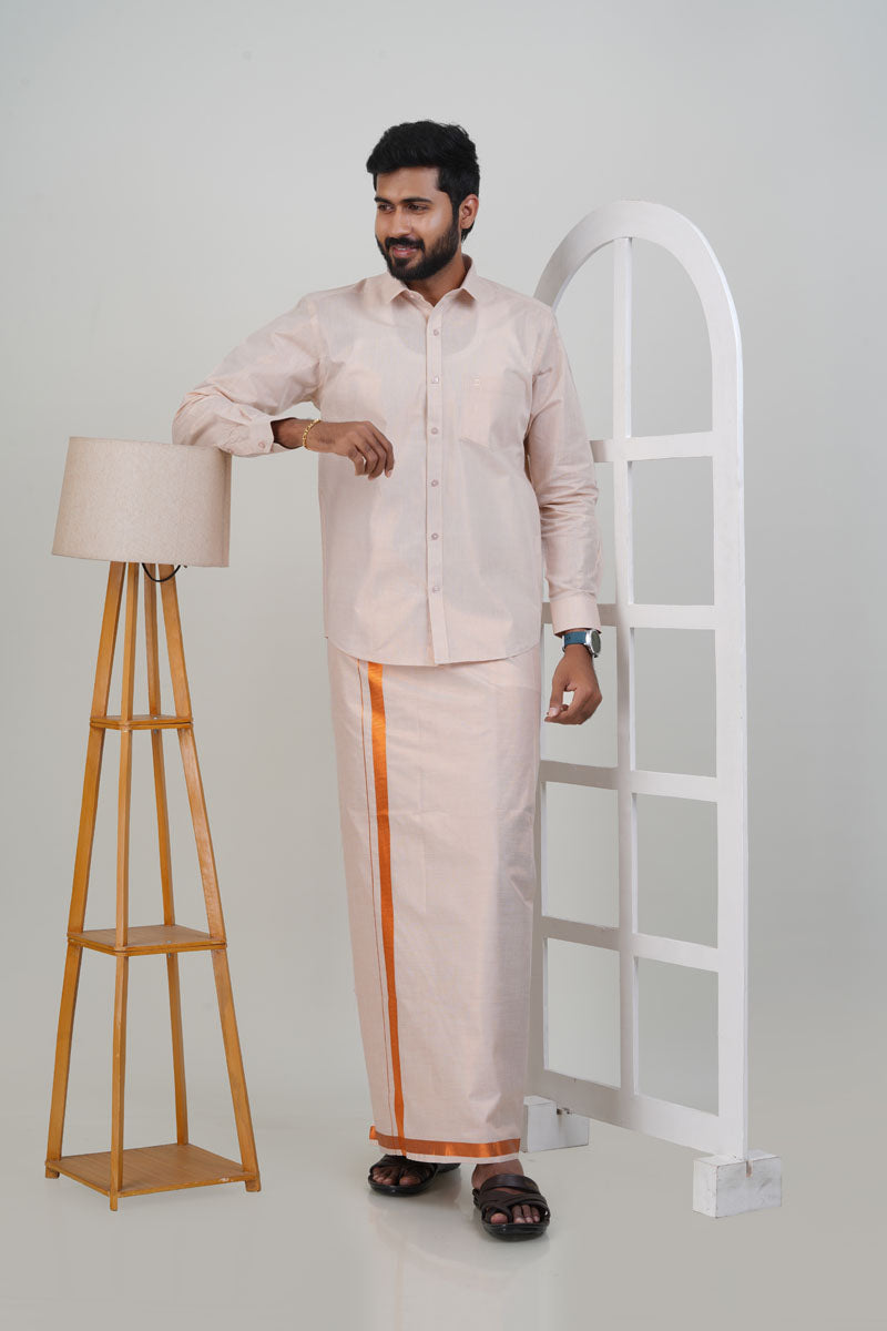 Anandha Bandham Copper Tissue Single Set – Full Sleeve