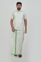 Anandha Bandham Tissue Single Set-Light Green–73508