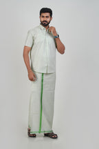 Anandha Bandham Tissue Single Set-Light Green–73508