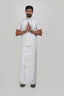Anandha Bandham Silver Tissue Single Set – Half Sleeve