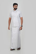 Anandha Bandham Tissue Single Set  – Silver-73502