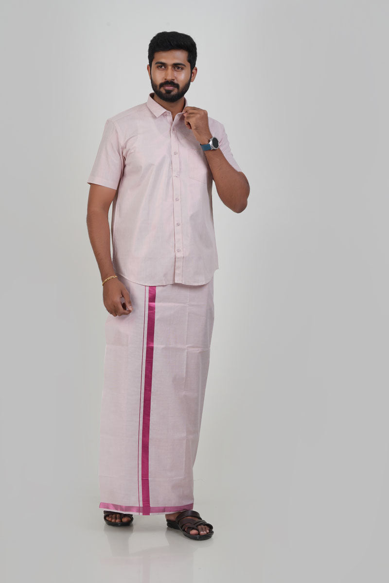 Anandha Bandham Purple Tissue Single Set – Half Sleeve