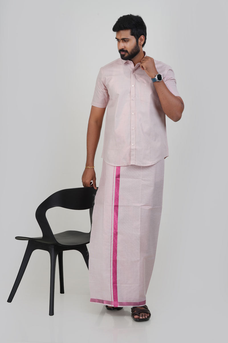 Anandha Bandham Purple Tissue Single Set – Half Sleeve