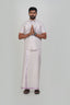 Anandha Bandham Rose Tissue Single Set – Half Sleeve