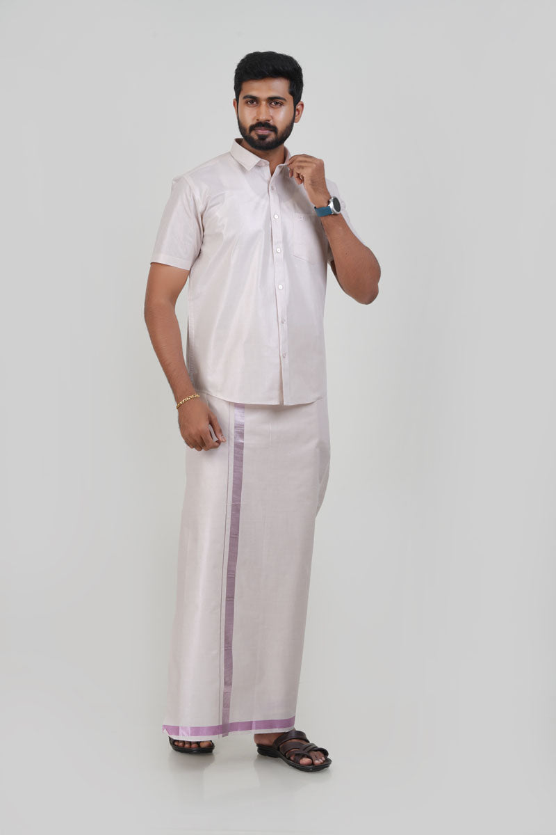 Anandha Bandham Rose Tissue Single Set – Half Sleeve