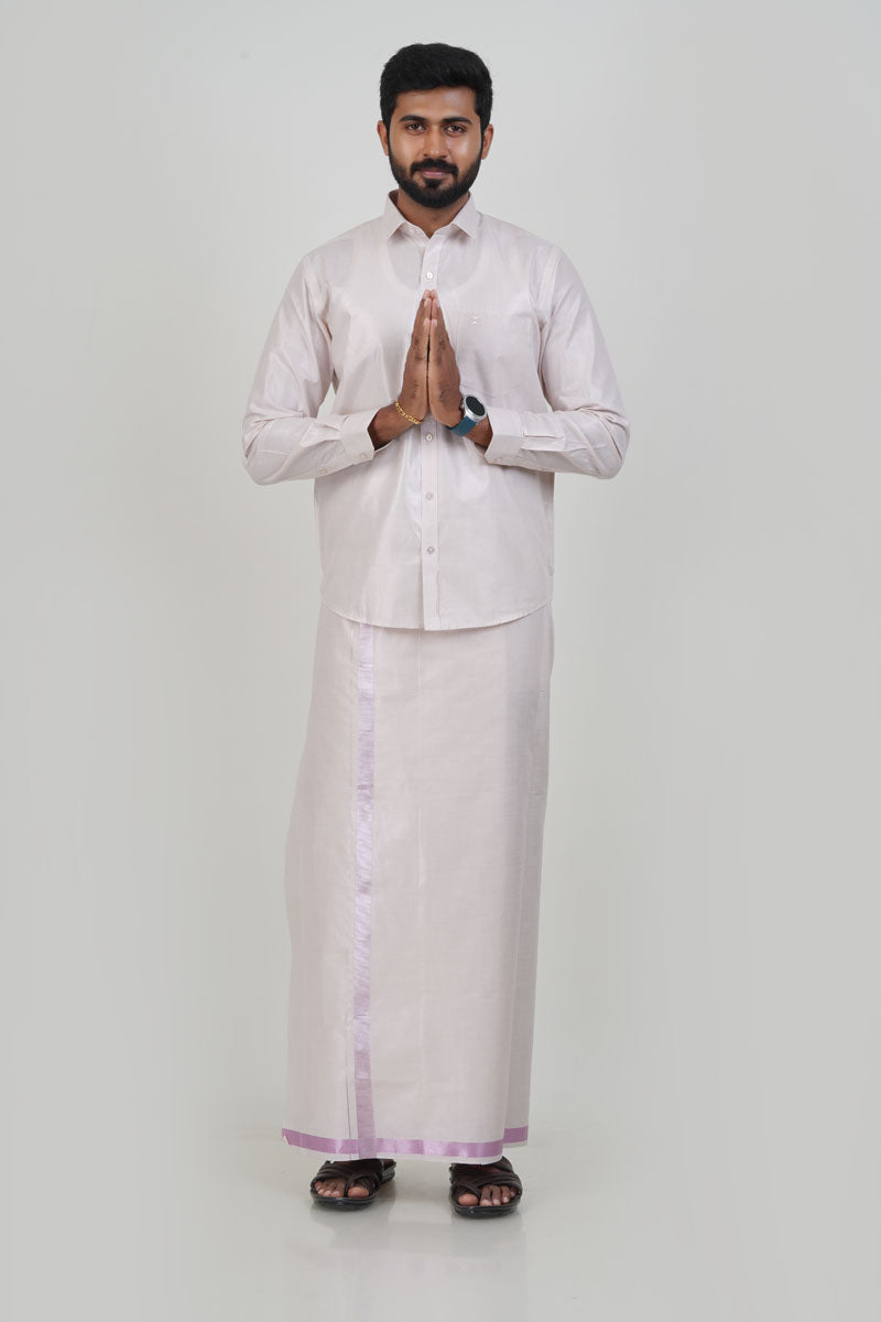 Anandha Bandham Rose Tissue Single Set – Full Sleeve