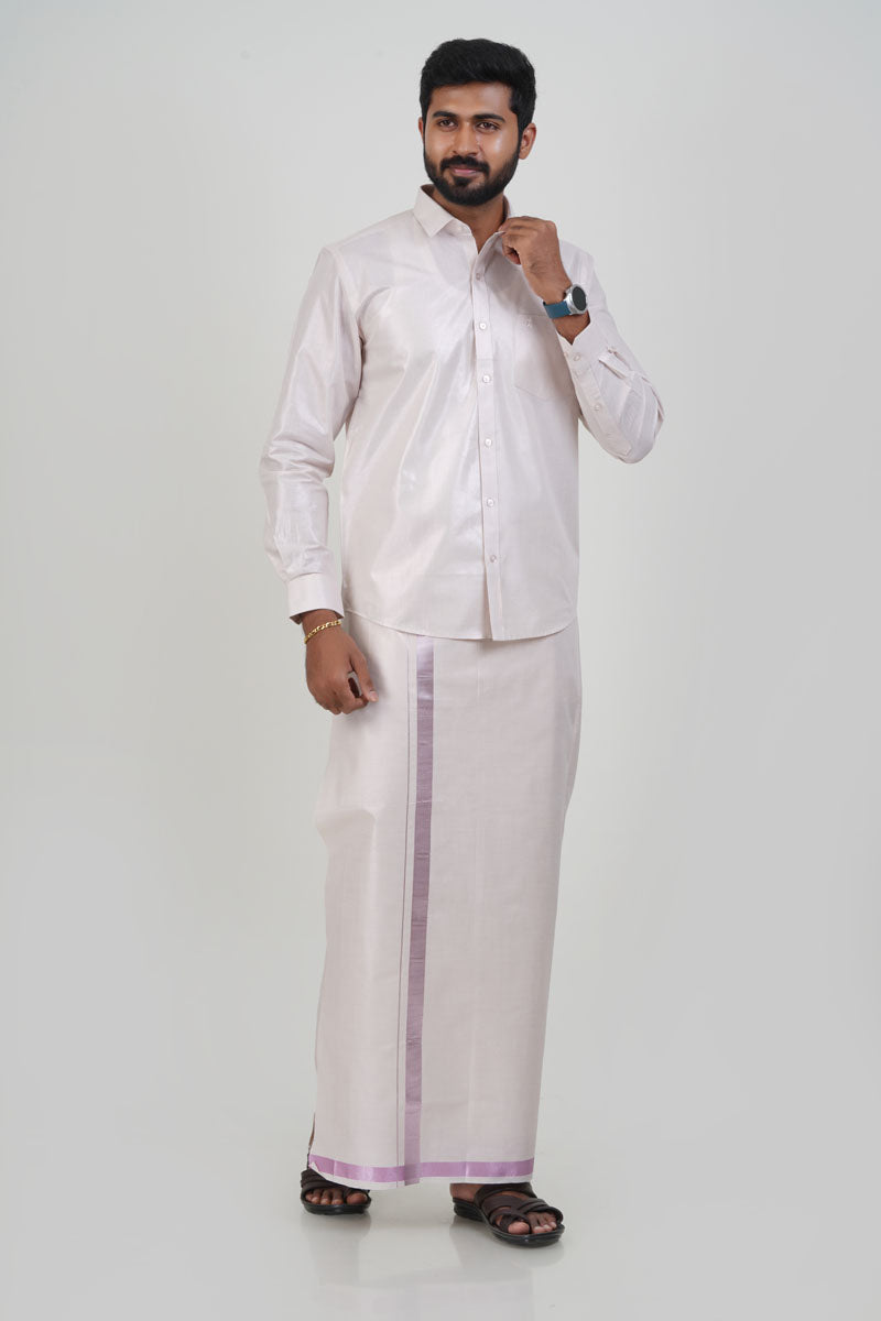 Anandha Bandham Rose Tissue Single Set – Full Sleeve