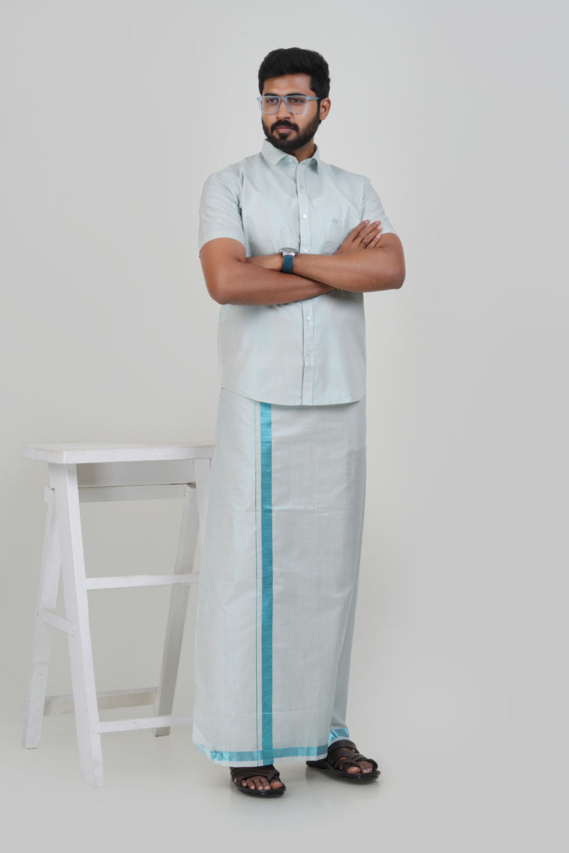 Anandha Bandham Tissue Single Set -Sea Blue – 73506