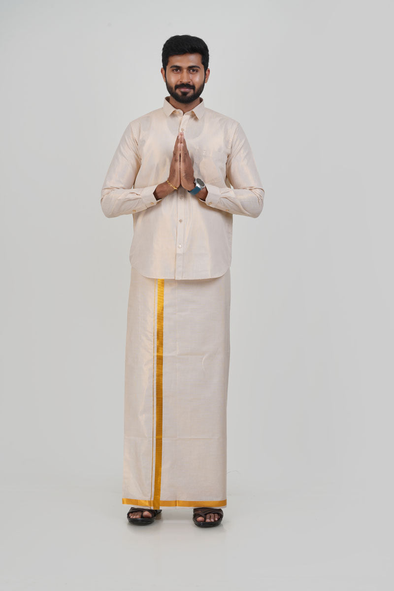 Anandha Bandham Gold Tissue Single Set – Full Sleeve