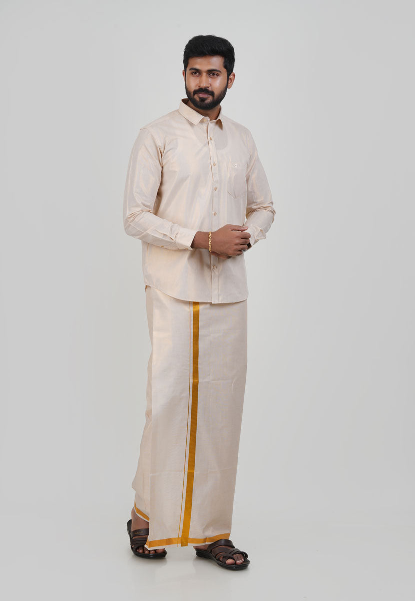 Anandha Bandham Gold Tissue Single Set – Full Sleeve