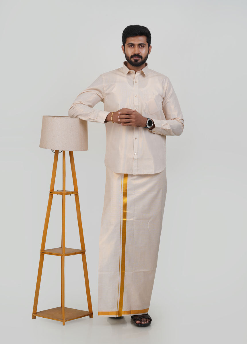 Anandha Bandham Gold Tissue Single Set – Full Sleeve