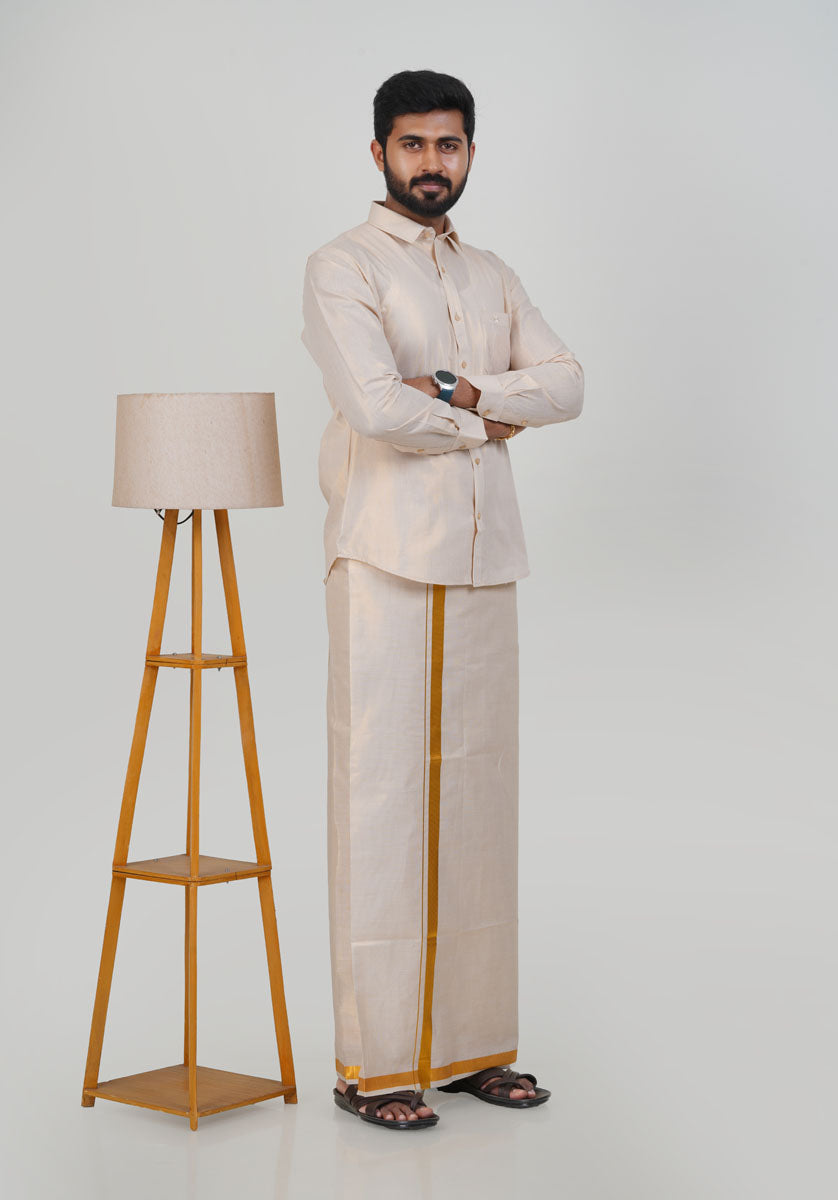 Anandha Bandham Gold Tissue Single Set – Full Sleeve