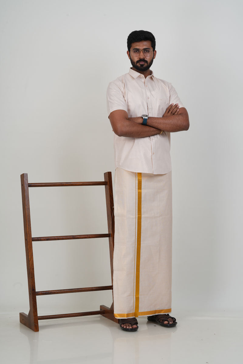 Anandha Bandham Almond Tissue Single Set – Half Sleeve