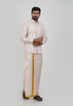 Anandha Bandham Almond Tissue Single Set – Full Sleeve