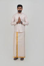 Anandha Bandham Almond Tissue Single Set – Full Sleeve