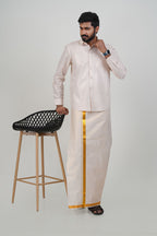 Anandha Bandham Almond Tissue Single Set – Full Sleeve