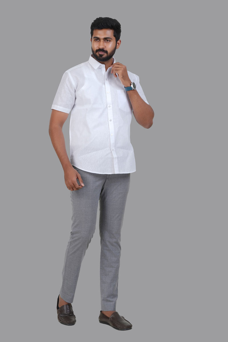 Breeze Premium White Shirt – Half Sleeve