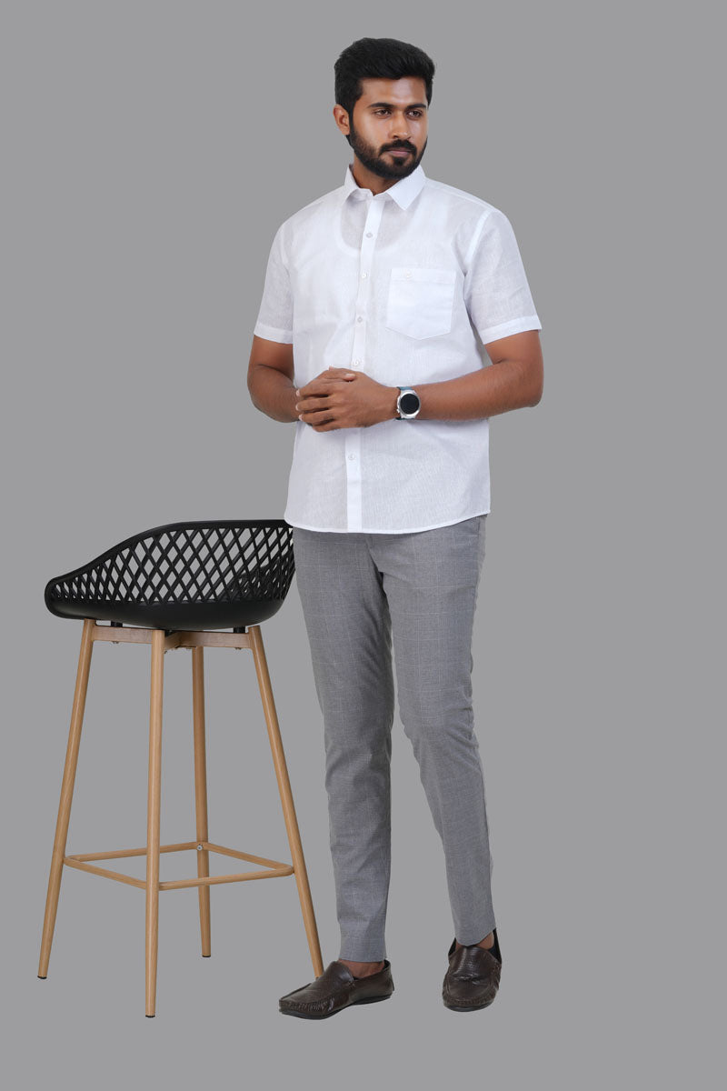 Breeze Premium White Shirt – Half Sleeve