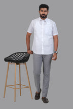 Breeze Premium White Shirt – Half Sleeve