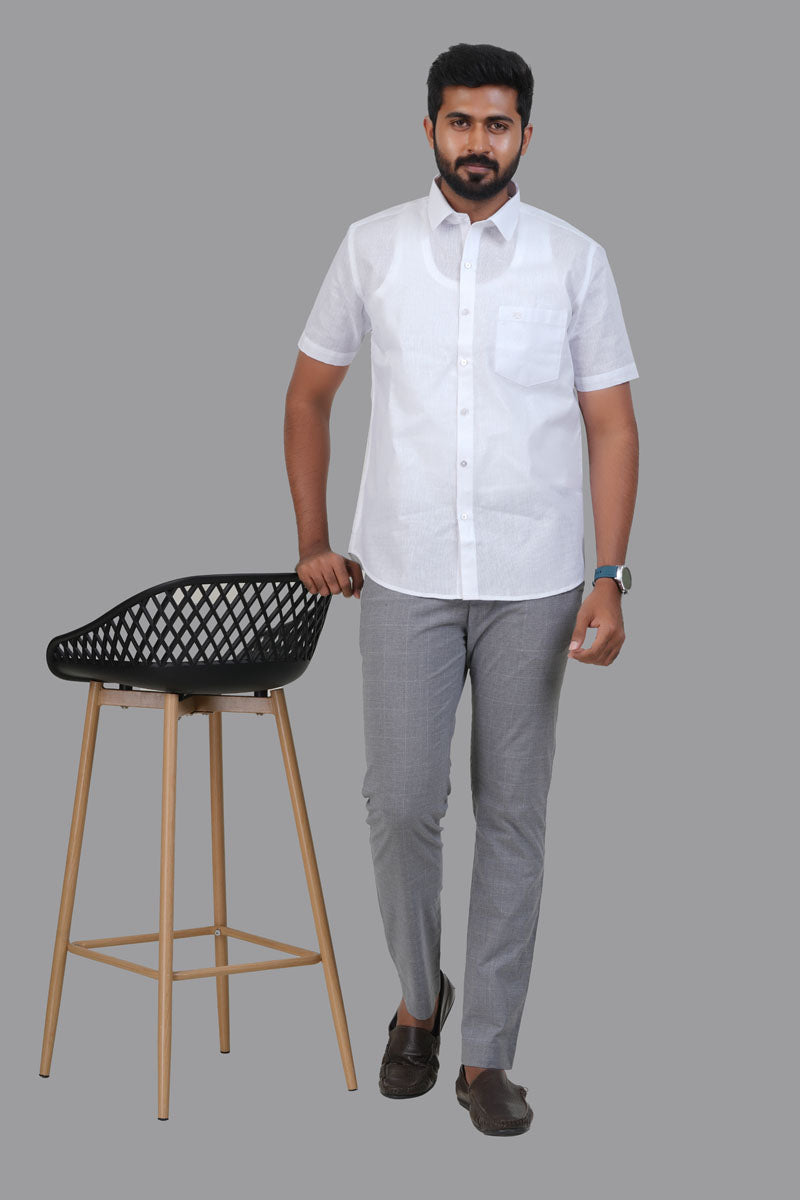 Breeze Premium White Shirt – Half Sleeve