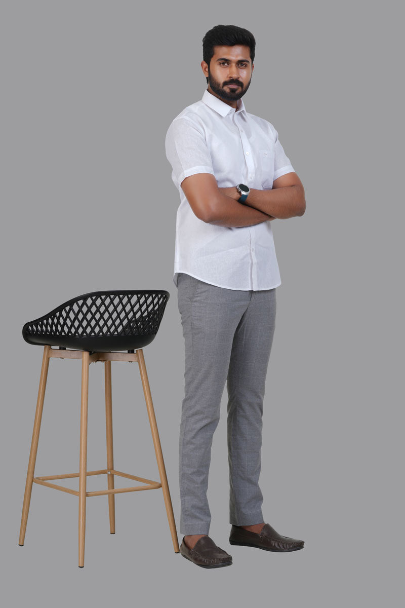 Breeze Compact Premium Men’s White Shirt