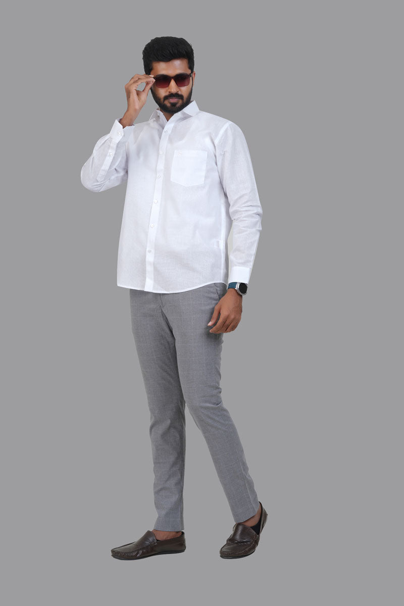 Breeze Premium White Shirt – Full Sleeve