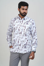 Freeco Geometric Printed Formal Shirt – Full Sleeve