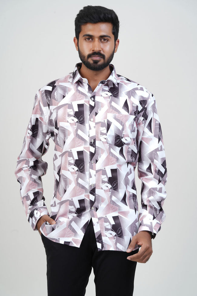 Freeco Print Shirt – Full Sleeve(Layered Print) Hover Image