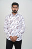 Freeco Geometric Printed Formal Shirt – Full Sleeve (Mauve Tone)