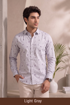 Buy 1 get 1 free - Rixo Printed Shirt -38 Size (Full Sleeve)