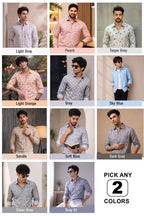 Buy 1 get 1 free - Rixo Printed Shirt -38 Size (Full Sleeve)