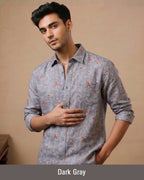 Buy 1 get 1 free - Rixo Printed Shirt -38 Size (Full Sleeve)