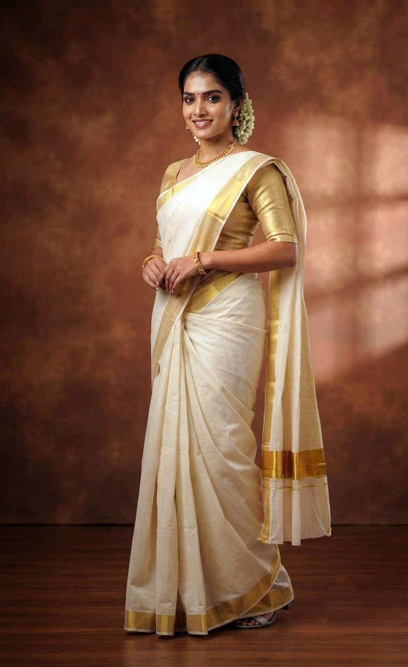 KS-1365 KASAVU SAREE 6.25 MTR