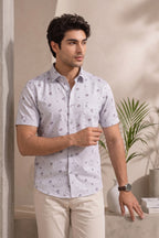 Buy 1 get 1 free - Rixo Printed Shirt - 38 Half Sleeve