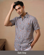 Buy 1 get 1 free - Rixo Printed Shirt -38 Size (Half Sleeve)