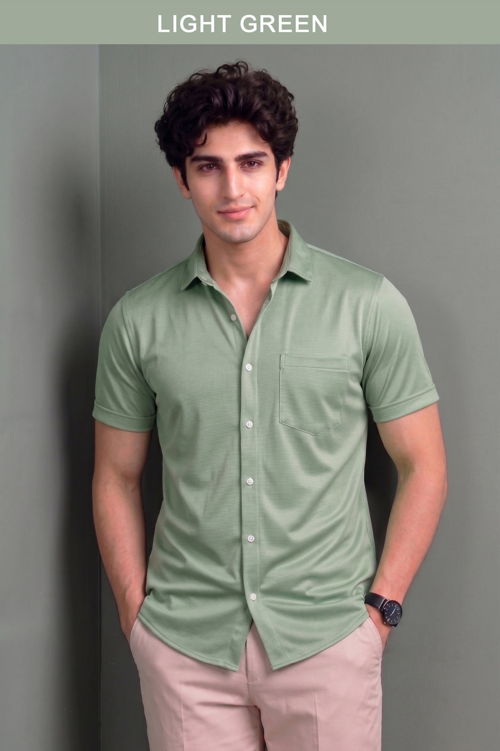 3 Pcs Combo Half Sleeve Lycra Shirts - size 40-