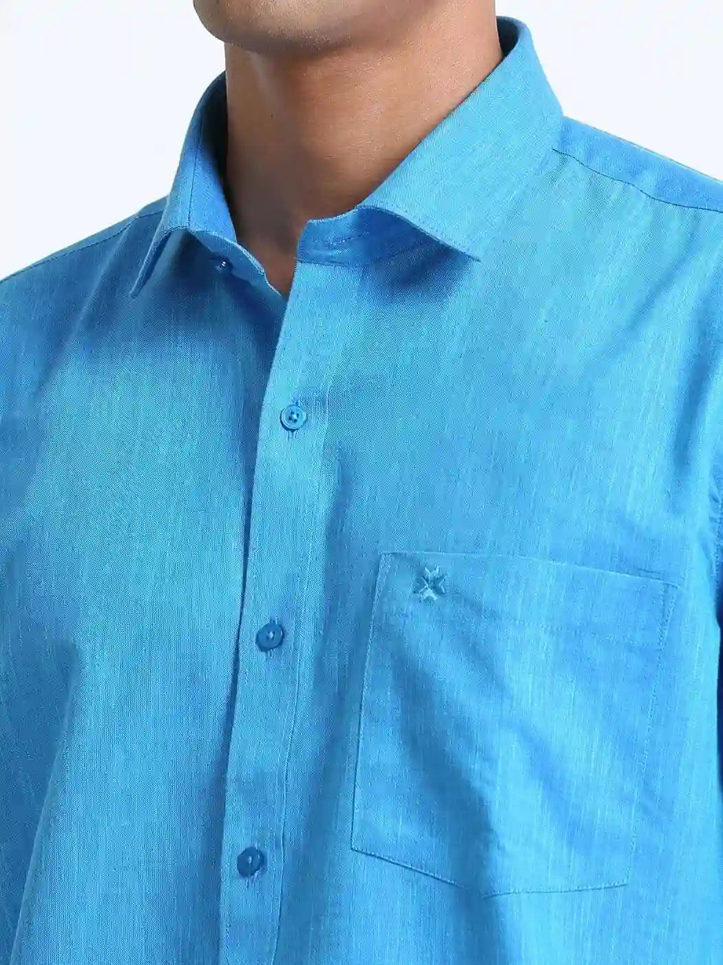 Linen-sky-blue-colour-full-sleeve-shirt-zoom