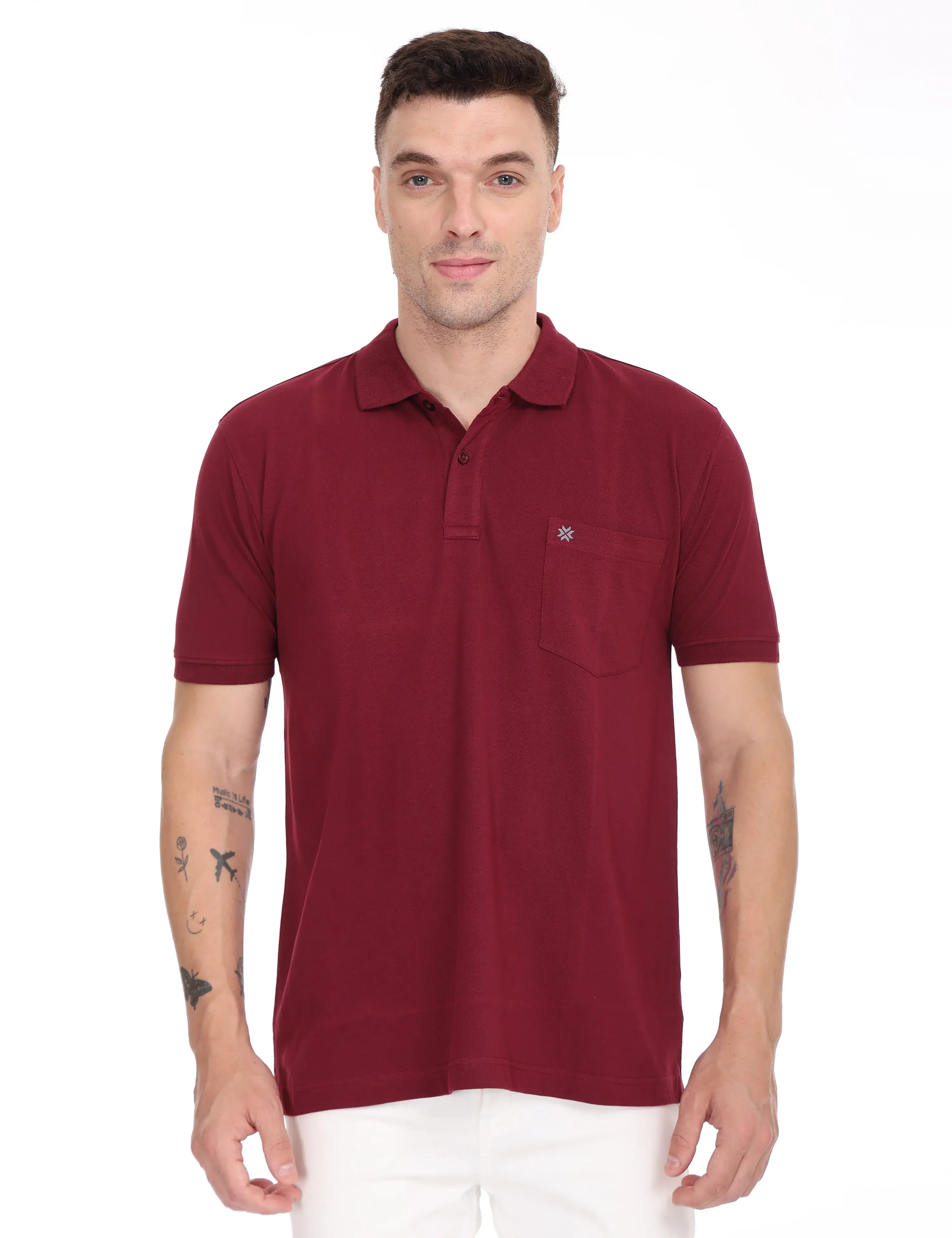 Maroon-colour-t-shirt