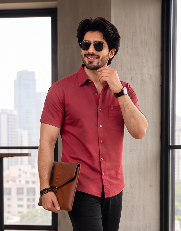 3 Pcs Combo Half Sleeve Lycra Shirts - size 40