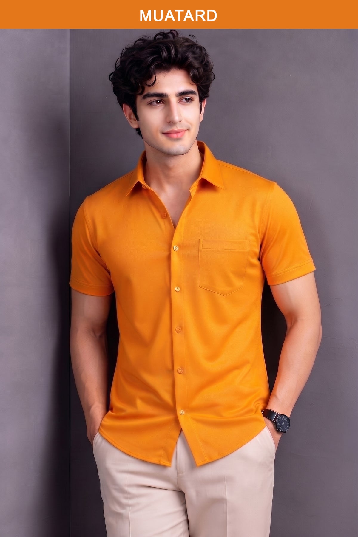 3 Pcs Combo Half Sleeve Shirts - size 38