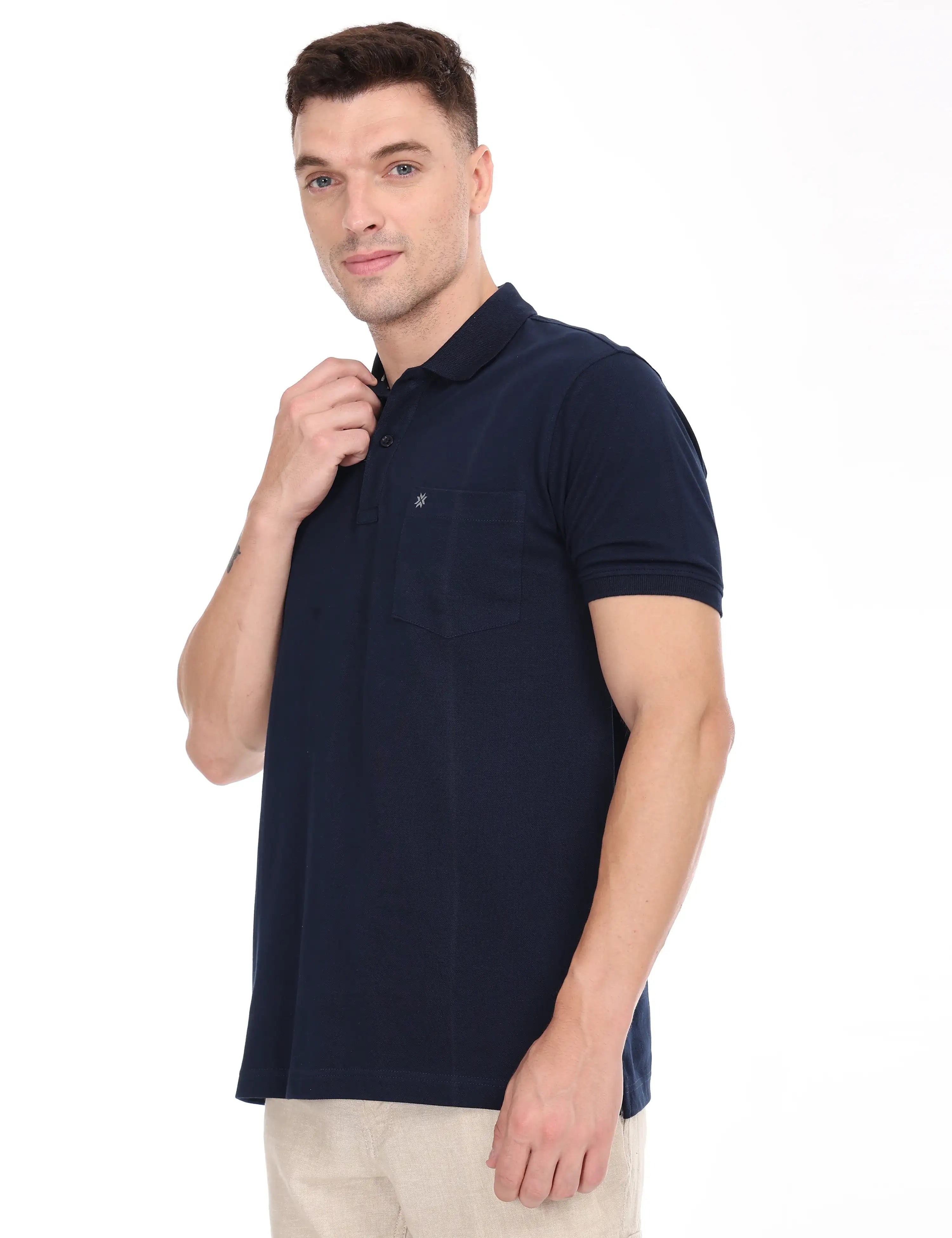 Navy-colour-t-shirt-for-men-half-sleeve