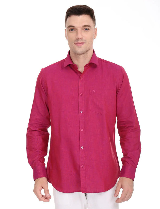 Pink-colour-full-sleeve-shirt-for-men Hover Image