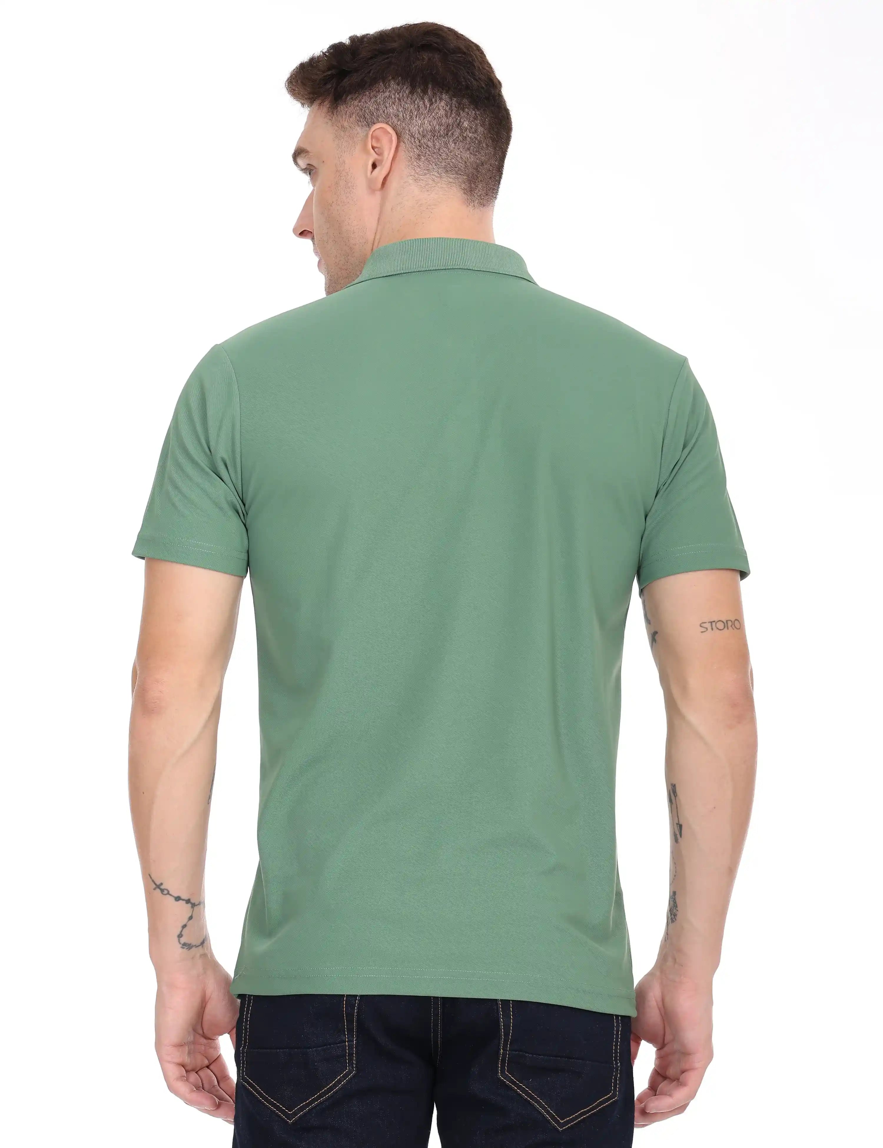 Rixo-green-polo-t-shirt-for-men-half-sleeve