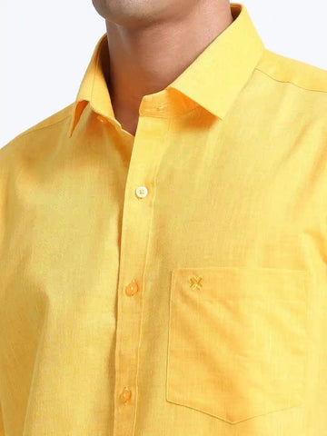 Yellow-colour-full-sleeve-shirt