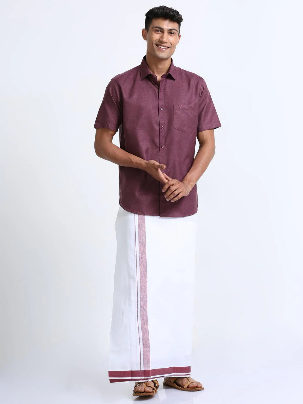 brown-border-cotton-dhoti