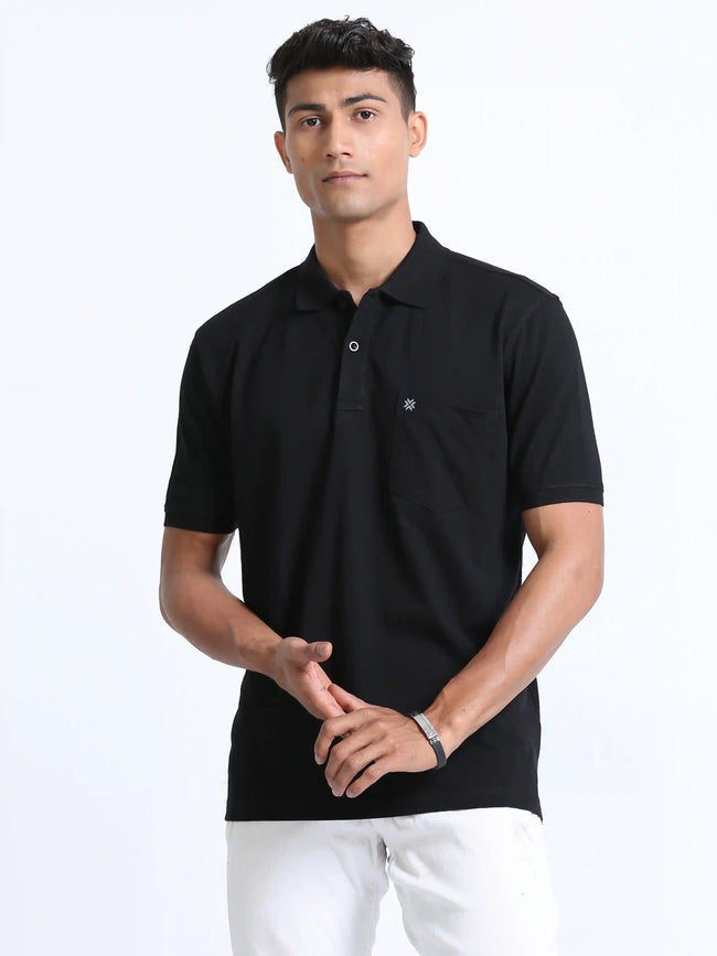 Coral Black Colour T-shirt - 7001 BUY 2 GET 1 FREE Main Image