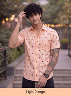 Buy 1 get 1 free - Rixo Printed Shirt -38 Size (Half Sleeve)